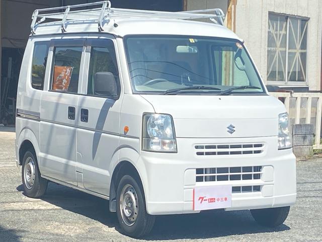 スクラム ＰＡ　キッチンカー　移動販売　２層シンク　給水ポンプ　室内電源コンセント　左＆後ろ販売窓口　販売カウンター　販売パラソルたて　販売室仕切り　ルーフキャリア　ＥＴＣ　走行７．２万キロ　車検２年（5枚目）
