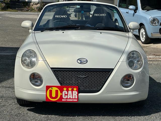 コペン アクティブトップ　車検２年　５速マニュアル　ターボ　電動オープン素早い　ＥＴＣ　キーレス　レカロシート　ＢＢＳアルミホイール　走行９．９万キロ（2枚目）