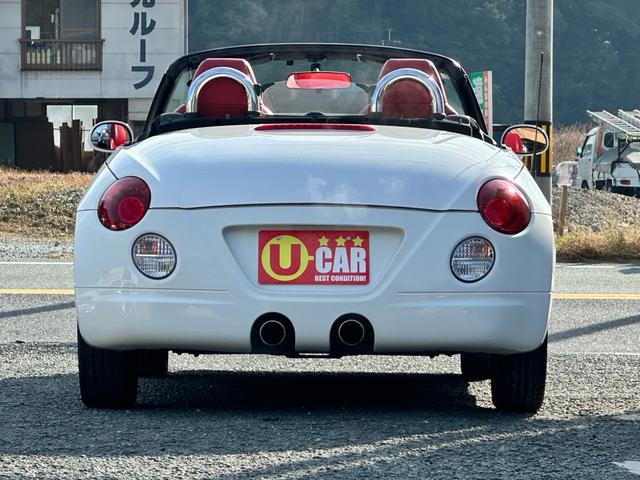 コペン アクティブトップ 車検2年付 電動オープン レッド革シート 両席シートヒーター 社外アルミホイール ETC DVD CD ブラックレザー ツインドリンクホルダー(8枚目)