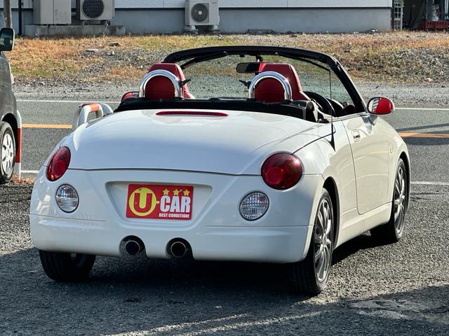 コペン アクティブトップ 車検2年付 電動オープン レッド革シート 両席シートヒーター 社外アルミホイール ETC DVD CD ブラックレザー ツインドリンクホルダー(9枚目)