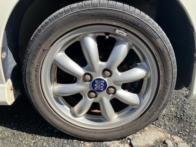 ミラジーノ ミニライト 車検2年 純正フルエアロ 15インチミニライトアルミホイール HIDヘッドライト フォグランプ メッキ網目グリル CD タコメーター付き2連スピードメーター 禁煙コインケース 走行7.3万キロ(65枚目)