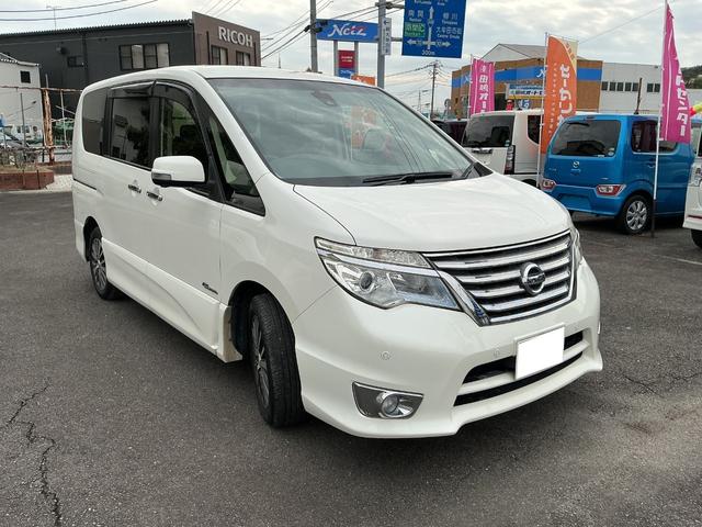 セレナ ハイウェイスターＳ－ＨＶアドバンスドセーフティパック　両側電動スライドドア・衝突軽減ブレーキ・アラウンドビューモニター・スマートキー・プッシュスタート・ナビ・フリップダウンモニター・ＥＴＣ（3枚目）