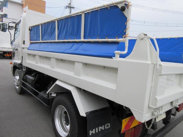 ヒノレンジャー ダンプ　４トン　４ｔ　電動コボレーン　ＡＴ　オートマ　荷台塗装済み　ディーゼルターボ　荷台ピン付き　左電動格納ミラー　ＥＴＣ（35枚目）