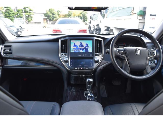 クラウンハイブリッド アスリートS 純正ディスプレイ パノラミックビュー サンルーフ セーフティセンス クリアランスソナー シートベンチレーション ステアリングヒーター オートエアコン LEDヘッドライト パワーシート LDA クルコン(6枚目)