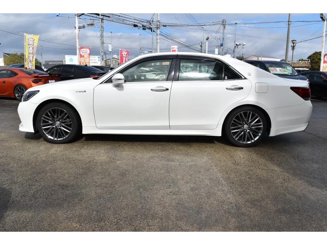 クラウンハイブリッド アスリートS 純正ディスプレイ パノラミックビュー サンルーフ セーフティセンス クリアランスソナー シートベンチレーション ステアリングヒーター オートエアコン LEDヘッドライト パワーシート LDA クルコン(14枚目)