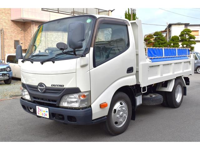 デュトロ 全低床ダンプ 3トン 3t ダンプ 全低床 荷台塗装済み MT 5速マニュアル ETC コボレーン エアバック 左電動格納ミラー 荷台フックピン(4枚目)