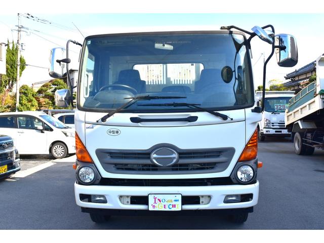 ヒノレンジャー 4トンダンプ・4tダンプ・6速マニュアル・6MT・左電動格納ミラー・荷台フックピン・電動コボレーン(4枚目)