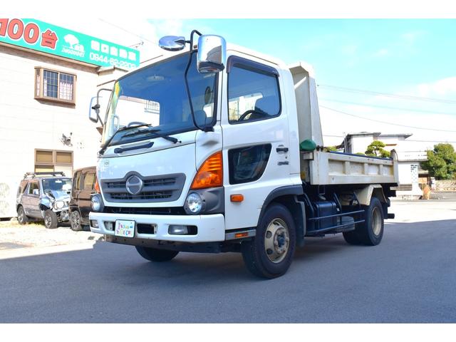 ヒノレンジャー 4トンダンプ・4tダンプ・6速マニュアル・6MT・左電動格納ミラー・荷台フックピン・電動コボレーン(15枚目)