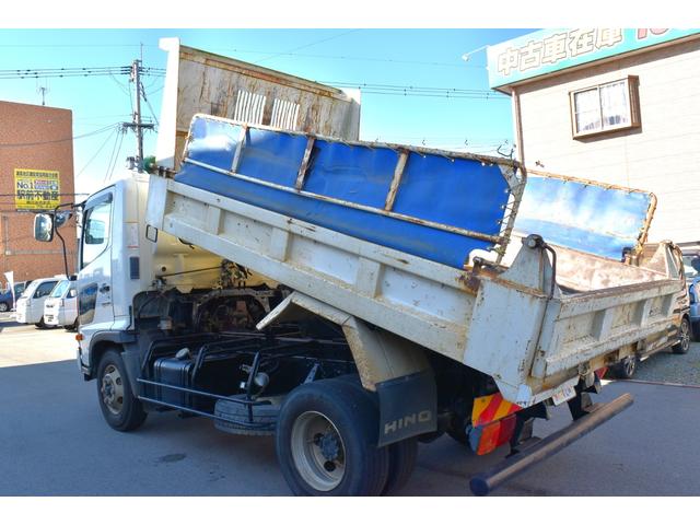 ヒノレンジャー 4トンダンプ・4tダンプ・6速マニュアル・6MT・左電動格納ミラー・荷台フックピン・電動コボレーン(43枚目)