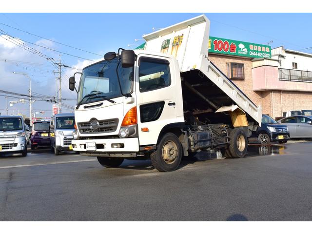 ヒノレンジャー ダンプ　４トンダンプ　４ｔダンプ　ＡＴ　オートマ　左電動格納ミラー　ＥＴＣ（4枚目）