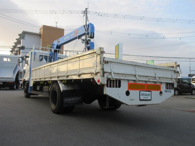 コンドル 　３段クレーン　ハイジャッキ　積載量２．２トン　荷台内寸５１２ｃｍ　幅２１２ｃｍ（16枚目）