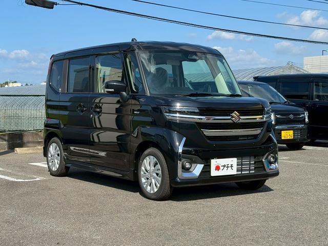 スペーシアカスタム ハイブリッドＧＳ　両側スライド・片側電動　クリアランスソナー　オートクルーズコントロール　レーンアシスト　衝突被害軽減システム　オートライト　ＬＥＤヘッドランプ　スマートキー　アイドリングストップ　電動格納ミラー（3枚目）