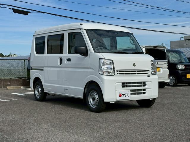 エブリイ ＰＡリミテッド　両側スライドドア　クリアランスソナー　レーンアシスト　衝突被害軽減システム　キーレスエントリー　アイドリングストップ　ＣＶＴ　盗難防止システム　ＡＢＳ　ＥＳＣ　衝突安全ボディ　エアコン（4枚目）