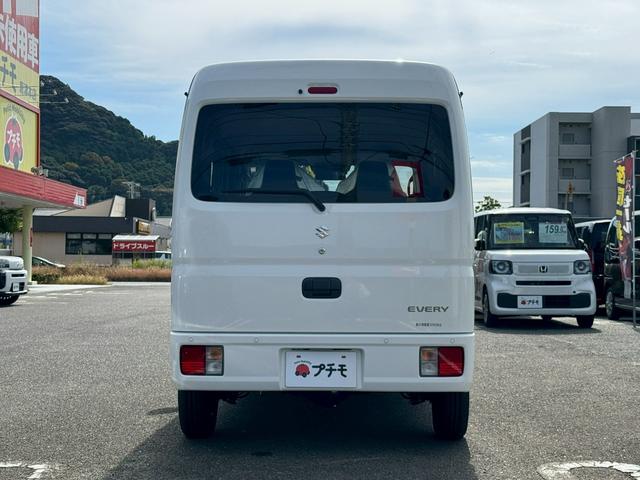 エブリイ ＰＡリミテッド　両側スライドドア　クリアランスソナー　レーンアシスト　衝突被害軽減システム　キーレスエントリー　アイドリングストップ　ＣＶＴ　盗難防止システム　ＡＢＳ　ＥＳＣ　衝突安全ボディ　エアコン（6枚目）