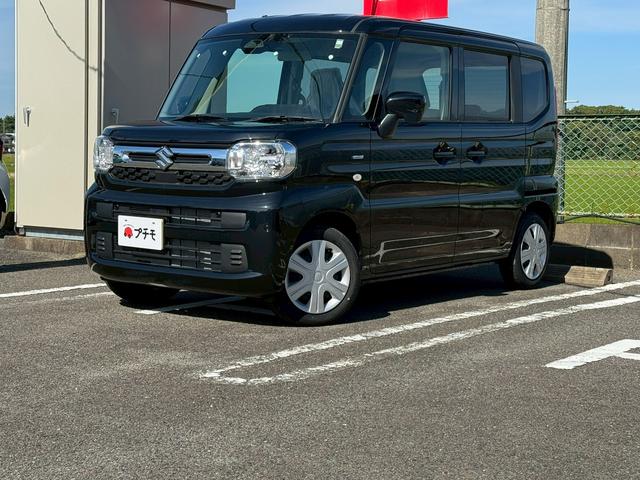 スペーシア ハイブリッドG 両側スライドドア クリアランスソナー レーンアシスト 衝突被害軽減システム オートライト LEDヘッドランプ スマートキー アイドリングストップ 電動格納ミラー ベンチシート CVT 盗難防止システム(2枚目)