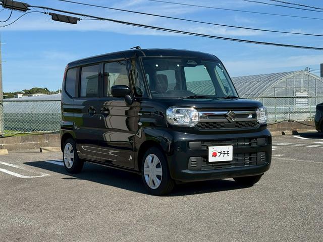 スペーシア ハイブリッドG 両側スライドドア クリアランスソナー レーンアシスト 衝突被害軽減システム オートライト LEDヘッドランプ スマートキー アイドリングストップ 電動格納ミラー ベンチシート CVT 盗難防止システム(4枚目)