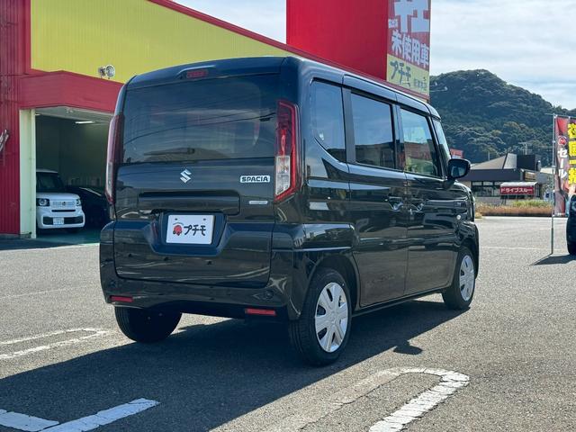 スペーシア ハイブリッドG 両側スライドドア クリアランスソナー レーンアシスト 衝突被害軽減システム オートライト LEDヘッドランプ スマートキー アイドリングストップ 電動格納ミラー ベンチシート CVT 盗難防止システム(7枚目)