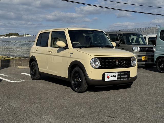 アルトラパン ハイブリッドＬ　クリアランスソナー　レーンアシスト　衝突被害軽減システム　オートライト　ＬＥＤヘッドランプ　スマートキー　アイドリングストップ　電動格納ミラー　シートヒーター　ベンチシート　ＣＶＴ　盗難防止システム（4枚目）