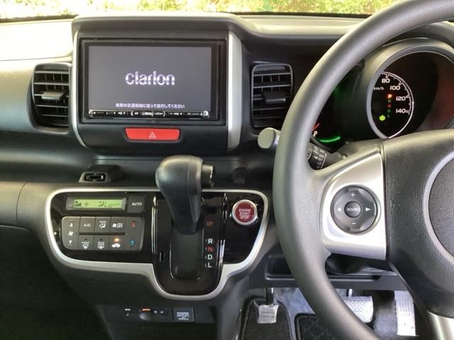 Ｎ－ＢＯＸ Ｇ・Ｌパッケージ　メモリーナビ　リアカメラ　ＥＴＣ　Ｉ－ＳＴＯＰ　ベンチ席　メンテナンスノート　カラーバックモニター　全席ＰＷ　イモビライザー　ナビテレビ　地ＴＶ　ＡＡＣ　横滑り防止　スマートキー　ＤＶＤ再生　ＡＢＳ（3枚目）