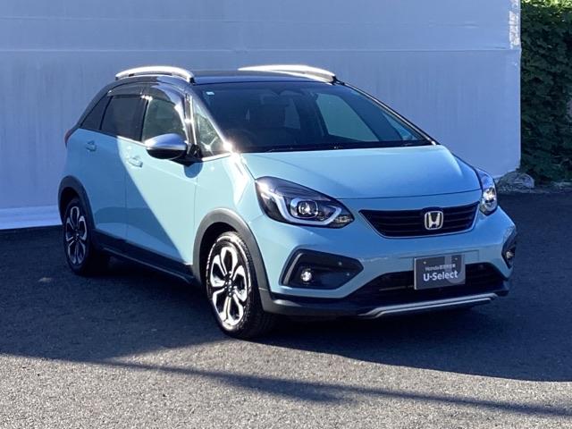 フィット e:HEVクロスター メモリーナビ ドラレコ ETC 衝突回避システム フルオートエアコン 整備記録簿 前後センサー LEDランプ エアバッグ サイドエアバック 地デジ オートクルーズコントロール VSA バックカメラ(8枚目)