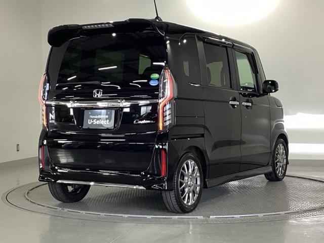 N-BOXカスタム Lターボ 純正メモリーナビ リア席モニター ETC 地デジチューナー 衝突軽減ブレーキサポート LEDヘッドライ アイドリングS ターボエンジン PS カーテンエアバック シートヒータ エアバック USB PW(34枚目)