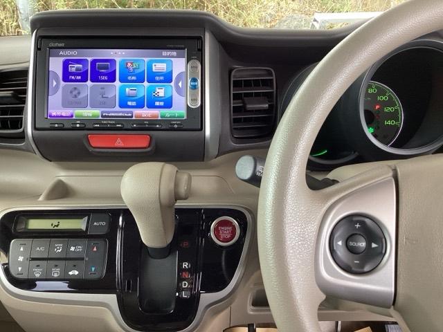 Ｎ－ＢＯＸ Ｇ・Ｌパッケージ　純正ナビ　ワンセグ　ＥＴＣ　Ｉ－ＳＴＯＰ　ベンチ席　全席ＰＷ　イモビライザー　ナビテレビ　１セグ　ＡＡＣ　横滑り防止　スマートキー　ＤＶＤ再生　ＡＢＳ　キーレスＥ　パワーステアリング　運転席エアバッグ（2枚目）