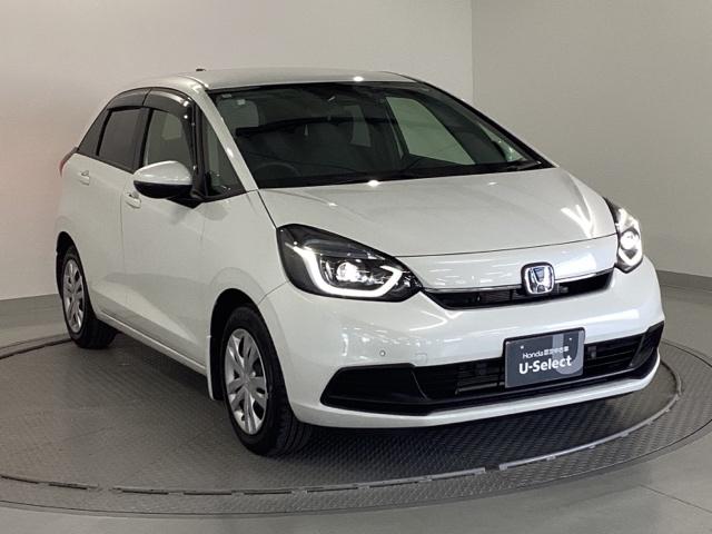 フィット e:HEVホーム 試乗車 メモリーナビ ETC ドラレコ 前後誤発進抑制機能 助手席エアバッグ 運転席エアバッグ アイドリングストップ 禁煙 LEDライト USB接続 バックカメラ ABS サイドエアバッグ DVD再生(8枚目)