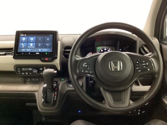 Ｎ－ＷＧＮ Ｌ　試乗車　メモリーナビ　ドラレコ　ＥＴＣ　Ｐセンサー　誤発進抑制　シートヒータ　バックカメラ　ベンチシート　盗難防止システム　ＡＢＳ　スマートキー　サイドカーテンエアバック　クルコン　オートエアコン（3枚目）