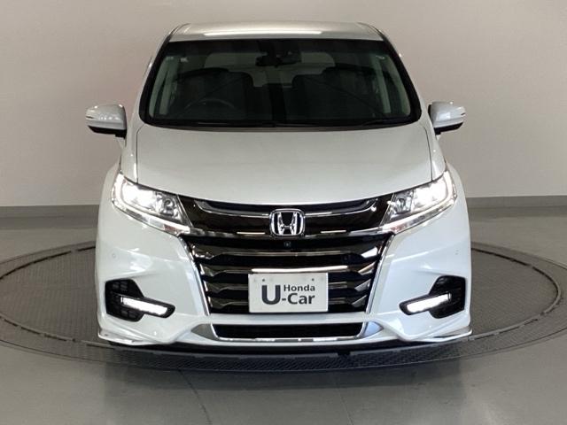 オデッセイハイブリッド ハイブリッドアブソルート・ホンダセンシング　純正メモリーナビ　パワーシート　ＥＴＣ　サイドカーテンエアバック　リアカメラ　Ｐシート　フルオートエアコン　ＡＢＳ　キーレス　ＶＳＡ　Ｗエアバッグ　ＬＥＤライト　３列シート　パワーウィンドウ　ナビＴＶ（6枚目）