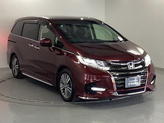 オデッセイ アブソルート・ホンダセンシング　オーディオレス　両側電動スライドドア　ＬＥＤヘッドランプ　ｉストップ　キーフリー　バックモニター　Ｐシート　オートクルーズコントロール　ウォークスルー　サイドエアバッグ　オートエアコン　横滑り防止装置（7枚目）