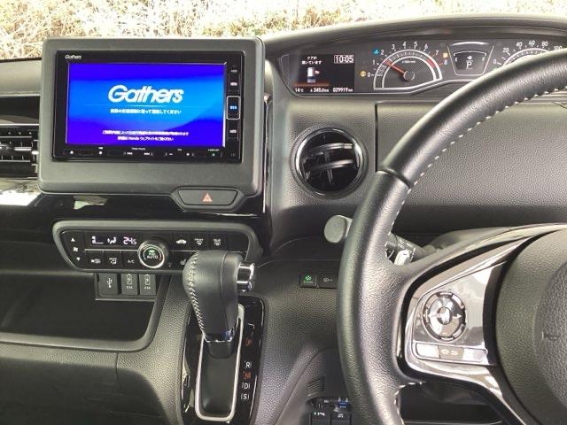 Ｎ－ＢＯＸカスタム Ｌターボ　メモリーナビ　ドラレコ　ＥＴＣ　リアカメラ　Ｗパワスラ　スマキ　プリクラッシュセーフティー　地デジ対応　後カメラ　シートＨ　ＥＳＣ　サイドエアバック　革シート　ＥＣＯＮ　ＵＳＢポート　ＤＶＤ再生可（6枚目）