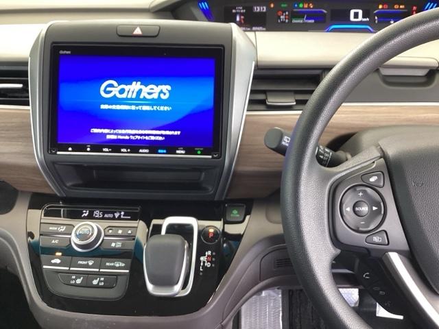 フリードハイブリッド ハイブリッド・Ｇホンダセンシング　純正メモリーナビ　両側電動スライドドア　アダプティブクルーズＣ　衝突安全ボディ　ＢＬＵＥＴＯＯＴＨ　車線逸脱防止　Ｗエアバッグ　ミュージックプレイヤー接続可　記録簿付　ＤＶＤ再生　Ｒカメ　Ｓヒーター（3枚目）