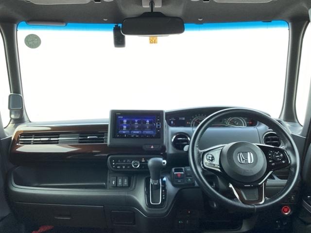 N-BOXカスタム L メモリーナビ ドラレコ ETC Pソナー 禁煙 サイドエアバッグ ナビTV Aストップ シートヒータ ベンチシート 点検記録簿 キーフリーシステム LEDライト リアカメ クルーズコントロール AC(22枚目)