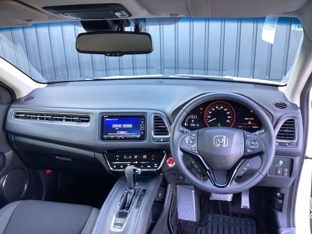 ヴェゼル X・ホンダセンシング 純正メモリーナビ ドラレコ リアカメラ Rカメラ Wエアバッグ 盗難防止 アクティブクルーズコントロール オートエアコン LEDランプ 衝突軽減ブレ-キ パワステ 整備記録簿 Dレコ USBポート(2枚目)