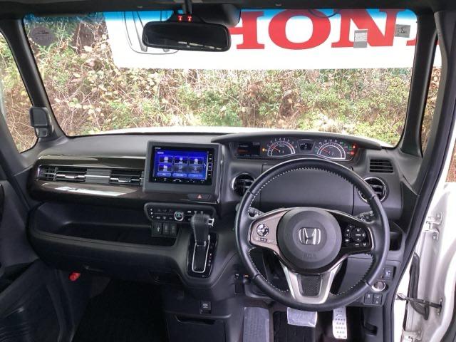 N-BOXカスタム G・Lターボホンダセンシング 純正メモリーナビ ドラレコ ETC フルセ 両側PWスライドドア Bモニタ Iストップ セキュリティー 点検記録簿 USB接続 クルーズコントロール ナビTV キーレスエントリー ヒーター VSA(2枚目)