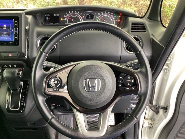 N-BOXカスタム G・Lターボホンダセンシング 純正メモリーナビ ドラレコ ETC フルセ 両側PWスライドドア Bモニタ Iストップ セキュリティー 点検記録簿 USB接続 クルーズコントロール ナビTV キーレスエントリー ヒーター VSA(14枚目)