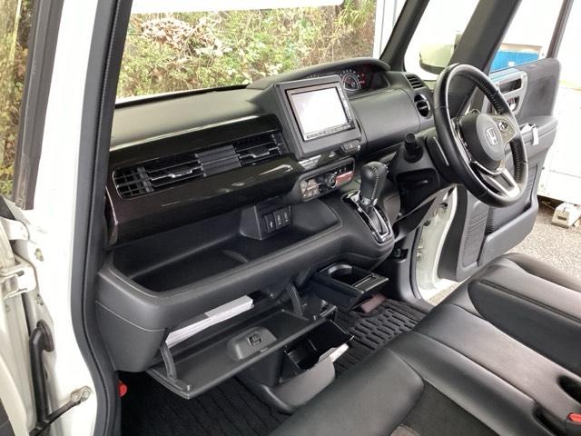 N-BOXカスタム G・Lターボホンダセンシング 純正メモリーナビ ドラレコ ETC フルセ 両側PWスライドドア Bモニタ Iストップ セキュリティー 点検記録簿 USB接続 クルーズコントロール ナビTV キーレスエントリー ヒーター VSA(35枚目)