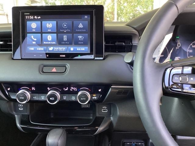 ヴェゼル e:HEVZ ディスプレイオーディオ Rカメラ ブルートゥース スマートキー&プッシュスタート サイドSRS イモビ Bカメ キーレスエントリー Cソナー USBポート PS LEDライト シートヒータ 点検記録簿(3枚目)