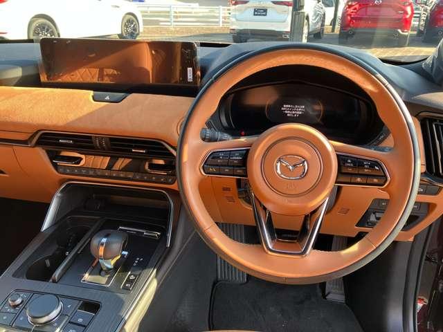 ＣＸ－８０ ３．３　ＸＤハイブリッド　プレミアム　スポーツ　ディーゼルタ　当社社用車ＵＰ・純正ナビ・全方位モニター・　禁煙車　レーダークルーズ　パノラマサンルーフ　クリアランスソナー　パワーシート　衝突被害軽減システム　ＥＴＣ　シートヒーター　４ＷＤ　バックカメラ　３列（9枚目）