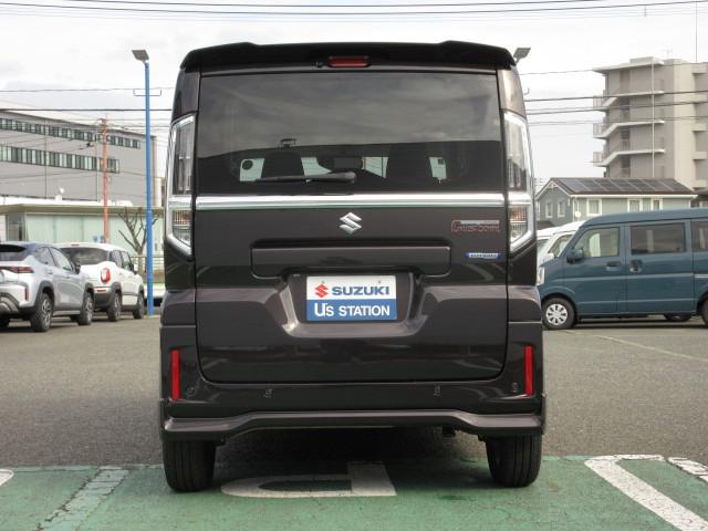 スペーシアカスタム ＨＹＢＲＩＤ　ＸＳターボ／オーディオレス／サポカー　デュアルセンサーブレーキサポートＩＩ　後席両側電動スライドドア　アイドリングストップ　デジタルメーター　電動パーキング　ステアリングヒーター　衝突安全ボディ　横滑り防止機能　盗難防止システム（7枚目）