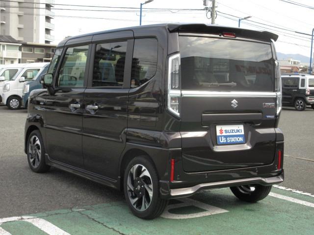 スペーシアカスタム ＨＹＢＲＩＤ　ＸＳターボ／オーディオレス／サポカー　デュアルセンサーブレーキサポートＩＩ　後席両側電動スライドドア　アイドリングストップ　デジタルメーター　電動パーキング　ステアリングヒーター　衝突安全ボディ　横滑り防止機能　盗難防止システム（45枚目）
