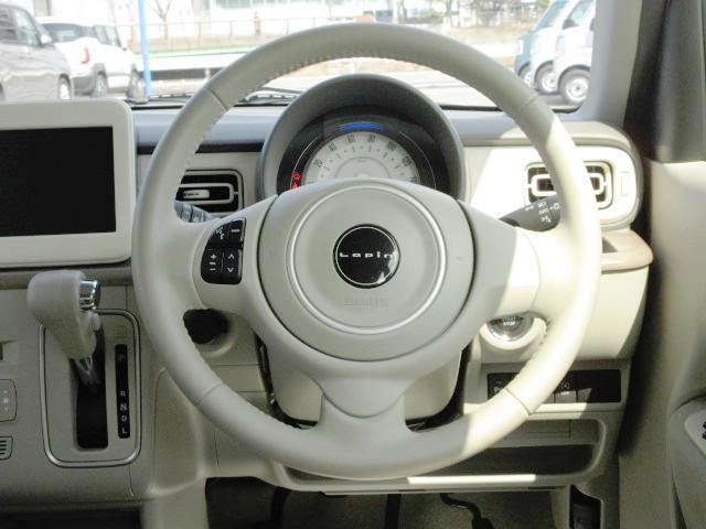 アルトラパン Ｘ　５型／ＬＥＤヘッドランプ／アルミホイール／サポカー　衝突安全ボディ　衝突被害軽減システム　アイドリングストップ　オーディオレス　オートエアコン　シートヒーター　本革ステアリング　オートライト　盗難防止システム（24枚目）