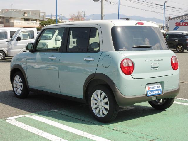 アルトラパン Ｘ　５型／ＬＥＤヘッドランプ／アルミホイール／サポカー　衝突安全ボディ　衝突被害軽減システム　アイドリングストップ　オーディオレス　オートエアコン　シートヒーター　本革ステアリング　オートライト　盗難防止システム（40枚目）