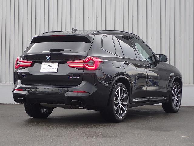 Ｘ３ Ｍ４０ｉ認定中古車　全国２年保証　パノラマガラスサンルーフ　２０インチアルミホイル　サウンドパッケージ　ファストトラックパッケージ　衝突軽減ブレーキ　車線逸脱システム　レーンチェンジワーニング　追従式クルーズコントロール　Ｂｌｕｅｔｏｏｔｈ接続（5枚目）