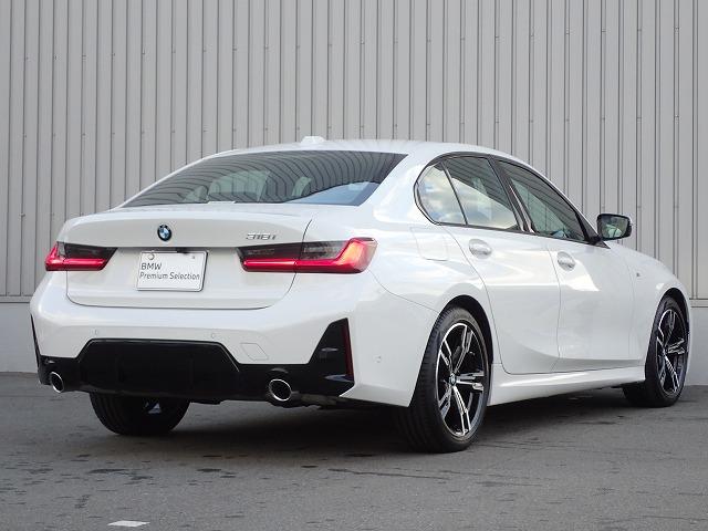 ３シリーズ ３１８ｉ　Ｍスポーツ　１８インチアルミホイル　認定中古車　全国２年保証　衝突軽減ブレーキ　車線逸脱システム　レーンチェンジワーニング　追従式クルーズコントロール　電動リアトランク　ＥＴＣ内臓ミラー　Ｂｌｕｅｔｏｏｔｈ接続（4枚目）