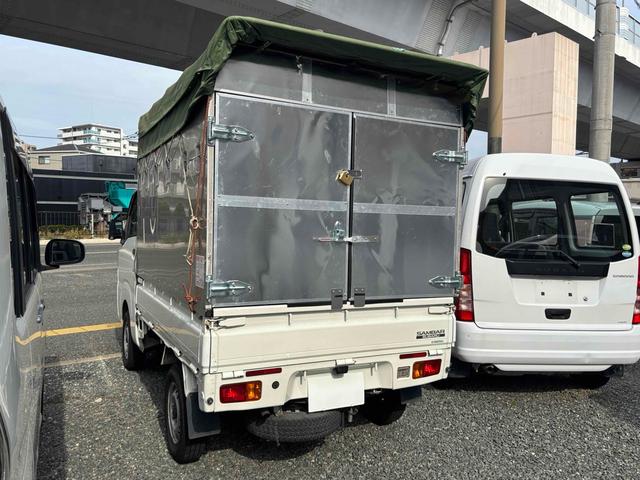 サンバートラック TB 軽トラック 幌付 5MT ETC バックカメラ エアコン 運転席エアバッグ 車検令和8年9月(10枚目)
