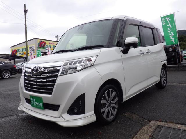 ルーミー カスタムＧ－Ｔ　純正メモリーナビ、地デジフルセグＴＶ、バックモニター、ＥＴＣ、Ｂｌｕｅｔｏｏｔｈオーディオ、インテリジェントキー、両側パワースライドドア、シートヒーター（4枚目）