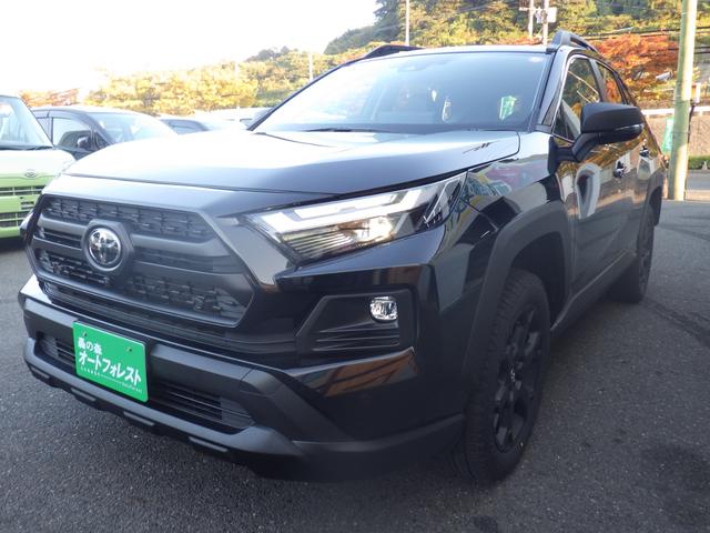 RAV4 ハイブリッドアドベンチャー オフロードパッケージII 登録済未使用車、純正ディスプレーオーディオ、地デジフルセグTV、Bluetoothオーディオ、デジタルインナーミラー、全方位モニター、パワーバックドア、LEDオートヘッドライト(4枚目)