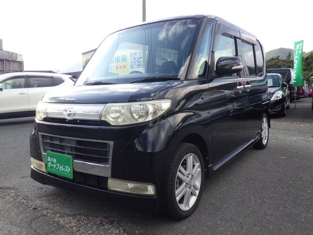 タント カスタムＲＳ　社外メモリーナビ、地デジフルセグＴＶ、ＣＤ録音機能、左側パワースライドドア、キーレスエントリー、ベンチタイプシート、ＥＴＣ、ディスチャージヘッドライト、純正アルミホイール（4枚目）