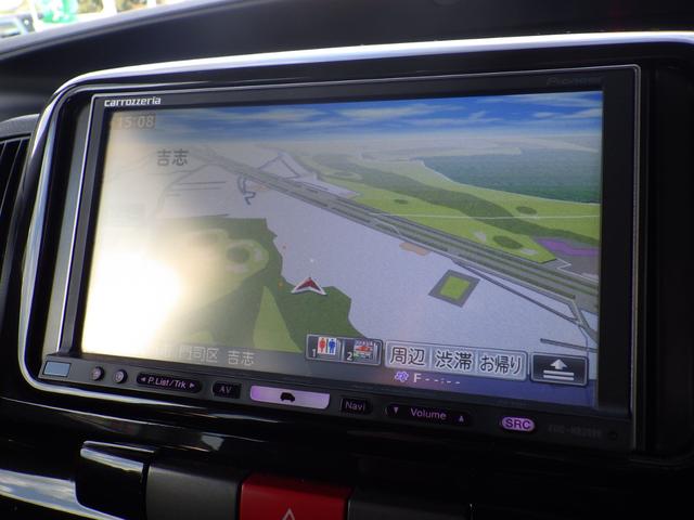 タント カスタムＲＳ　社外メモリーナビ、地デジフルセグＴＶ、ＣＤ録音機能、左側パワースライドドア、キーレスエントリー、ベンチタイプシート、ＥＴＣ、ディスチャージヘッドライト、純正アルミホイール（29枚目）